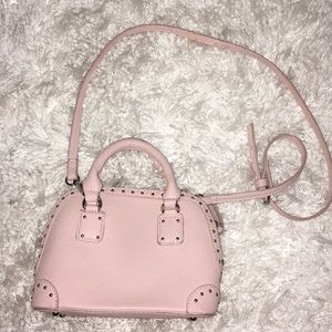 Pink Studded Crossbody